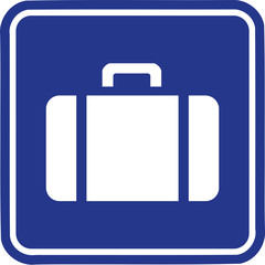 Obraz premium Suitcase button