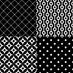 Seamless geometric pattern set