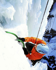 Ice climbing the North Caucasus.