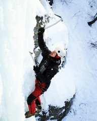 Ice climbing the North Caucasus.