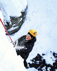 Ice climbing the North Caucasus.