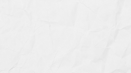 Fototapeta premium Crumpled white paper texture or paper background for design with copy space for text or image.