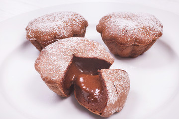 Close up shot of roast goat cheese salad