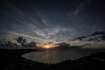 Fototapeta premium Grand Anse Beach by Night Grenada