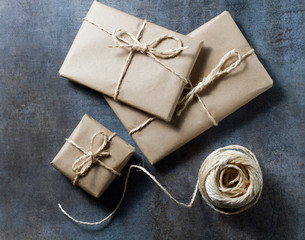 Neutral gift wrap for the holidays