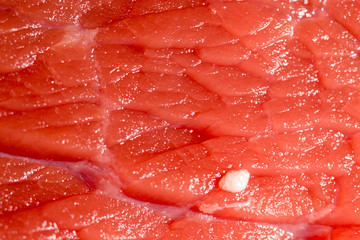 fresh meat as a background. macro