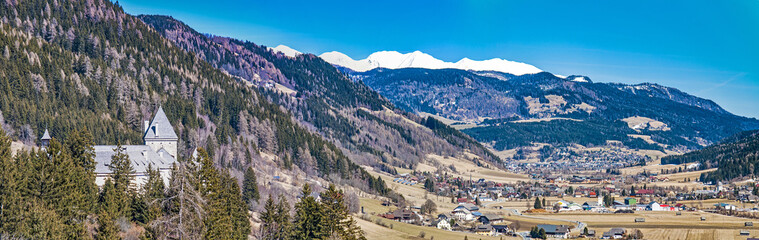 Fototapeta na wymiar Panorama in Lungau, Austria