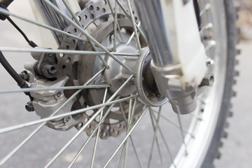 Obraz premium wheel on the bike