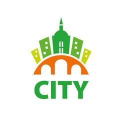vector logo city