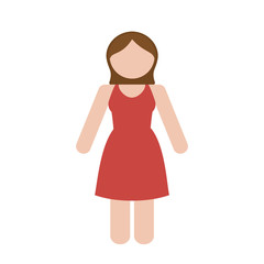 faceless woman icon image vector illustration design 
