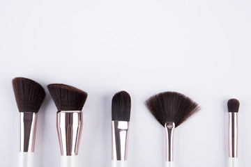 makeup brushes isolated