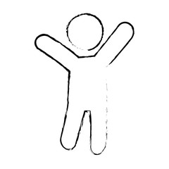 man icon over white background. pictogram design. vector illustration