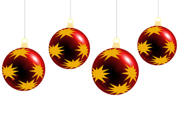 balls and Christmas tree decorations