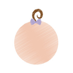 cute baby face icon over white background. colorful and sketch design. vector illustration