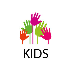 Fototapeta premium vector logo kids