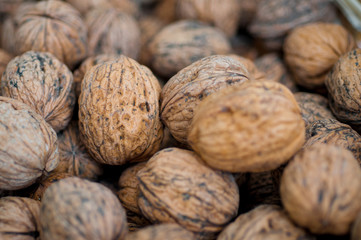 Walnuts in a basket