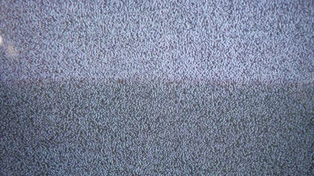 Television signal tv noise screen with static caused by bad reception the flicker