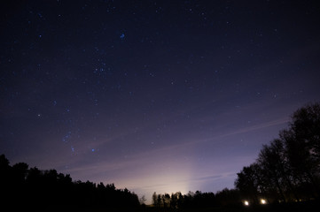 Eine Nacht unter den Sternen in den Niederlanden