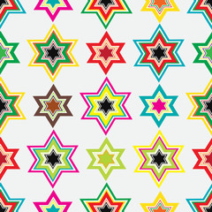 Seamless background with Stars of David