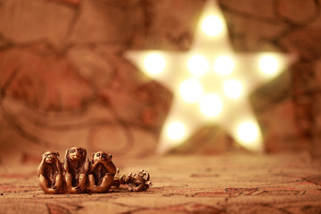 Morality, See no Evil Hear no Evil Speak no Evil, Monkey, Three Objects, Ape