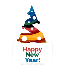 Christmas and New Year promotion banner design