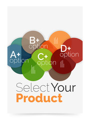 Business flyer circle abstract background