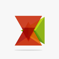 Blank triangle layout business template