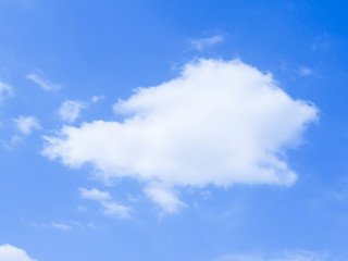 Fototapeta premium A bright sunny morning sky with clouds.