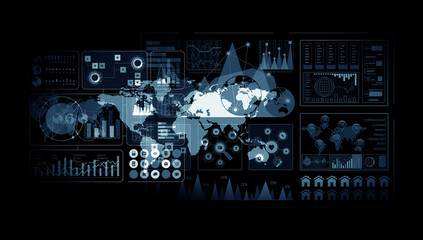 Network community background . Mixed media