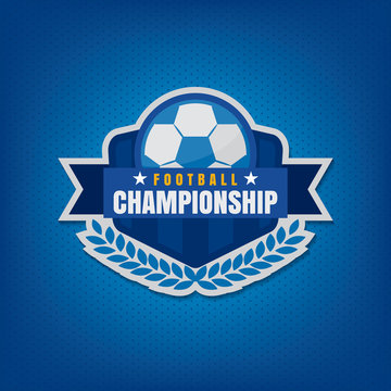 Soccer logo design,vector illustration