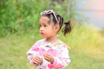 cute asian little girl