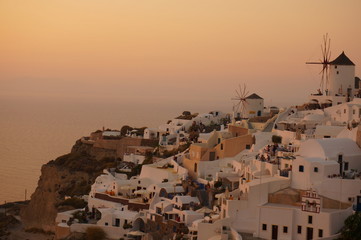 santorini　oia　sunset