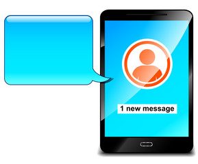 mobile phone with message speech