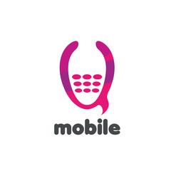 vector logo phone