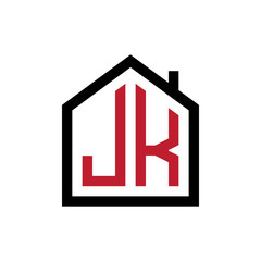 simple initial logo pentagon house