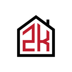 simple initial logo pentagon house