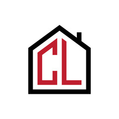 simple initial logo pentagon house