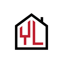 simple initial logo pentagon house