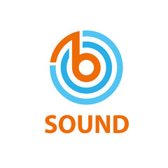 vector logo sound