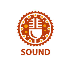 vector logo sound