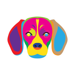 Beagle Dog Color Art