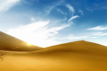 Plakat Desert landscape. Gobi, china.