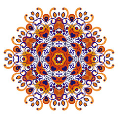 Openwork vector mandala