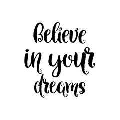 Vector hand drawn lettering poster