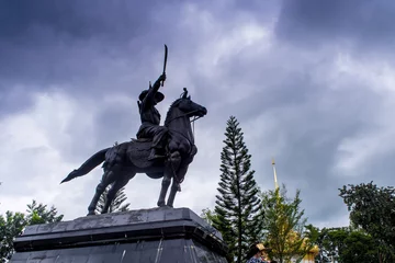 Equestrian Statue of King Located on the high altar of worship