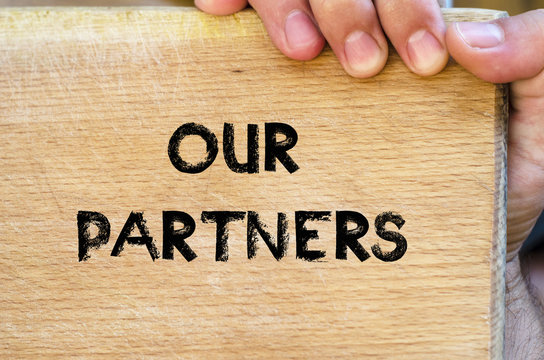 Our partners text concept