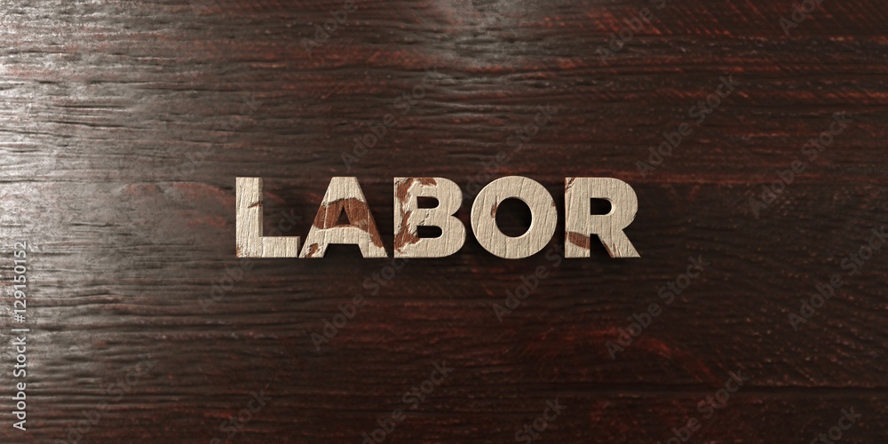 Fototapete labor - grungy wooden headline on maple - 3d rendered royalty free stock image. this image can be us