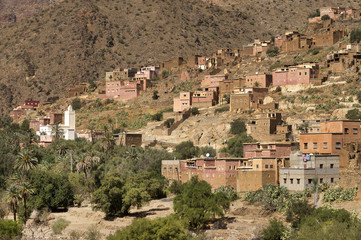 Obraz premium Old village in Morocco, Antiatlas Mountains, Africa