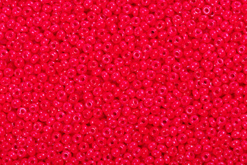 Red seed beads.