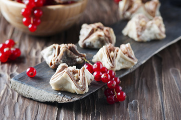 Egyptian baklava with red currant